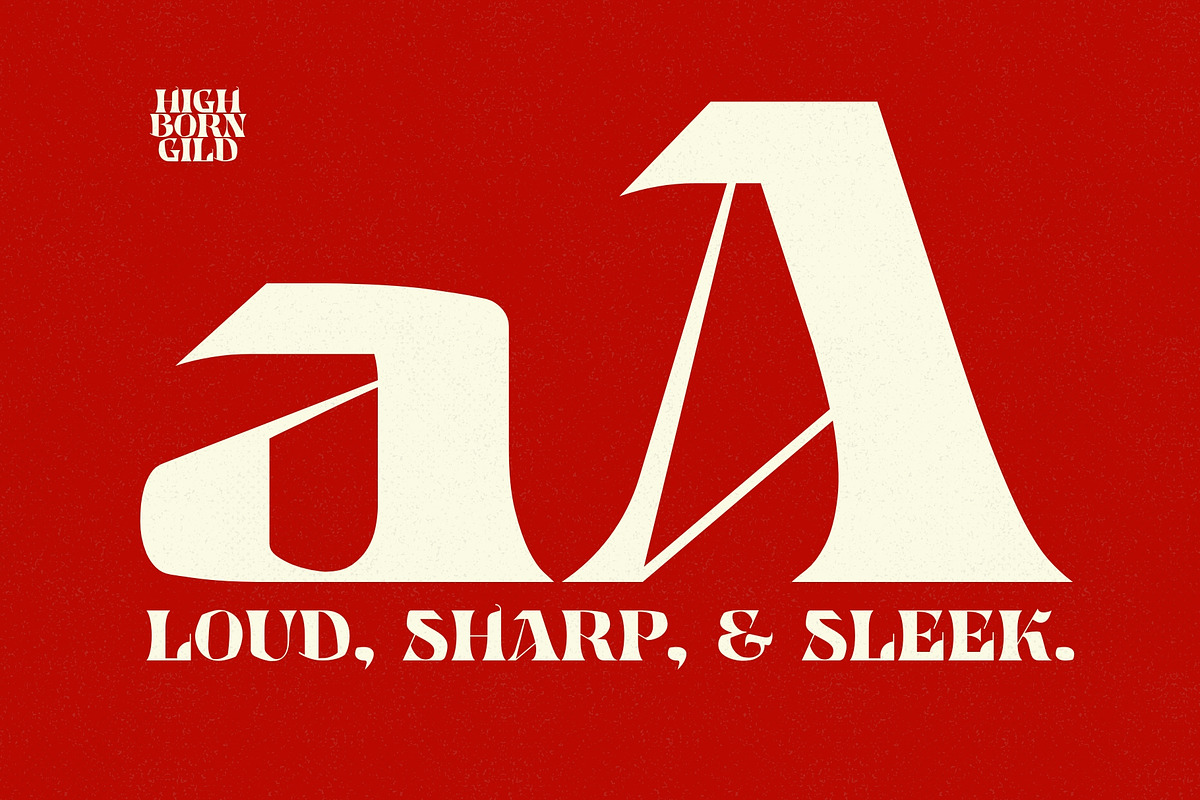 Highborn Gild - Sharp Blackletter, a Serif Font by HipFonts (Photo 3 of 8)