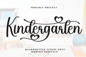 Kindergarten Script Font