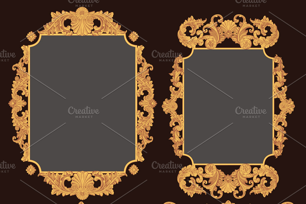 Collection vintage engraved frames., a Decorative Illustration by Vector Engraving (Photo 15 of 31)