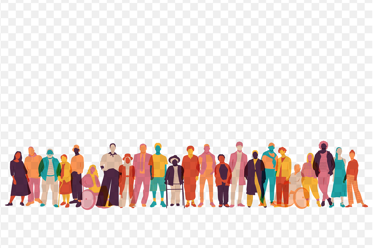 Group of people set. Diversity, a Person Illustration by Stafeeva (Photo 3 of 4)