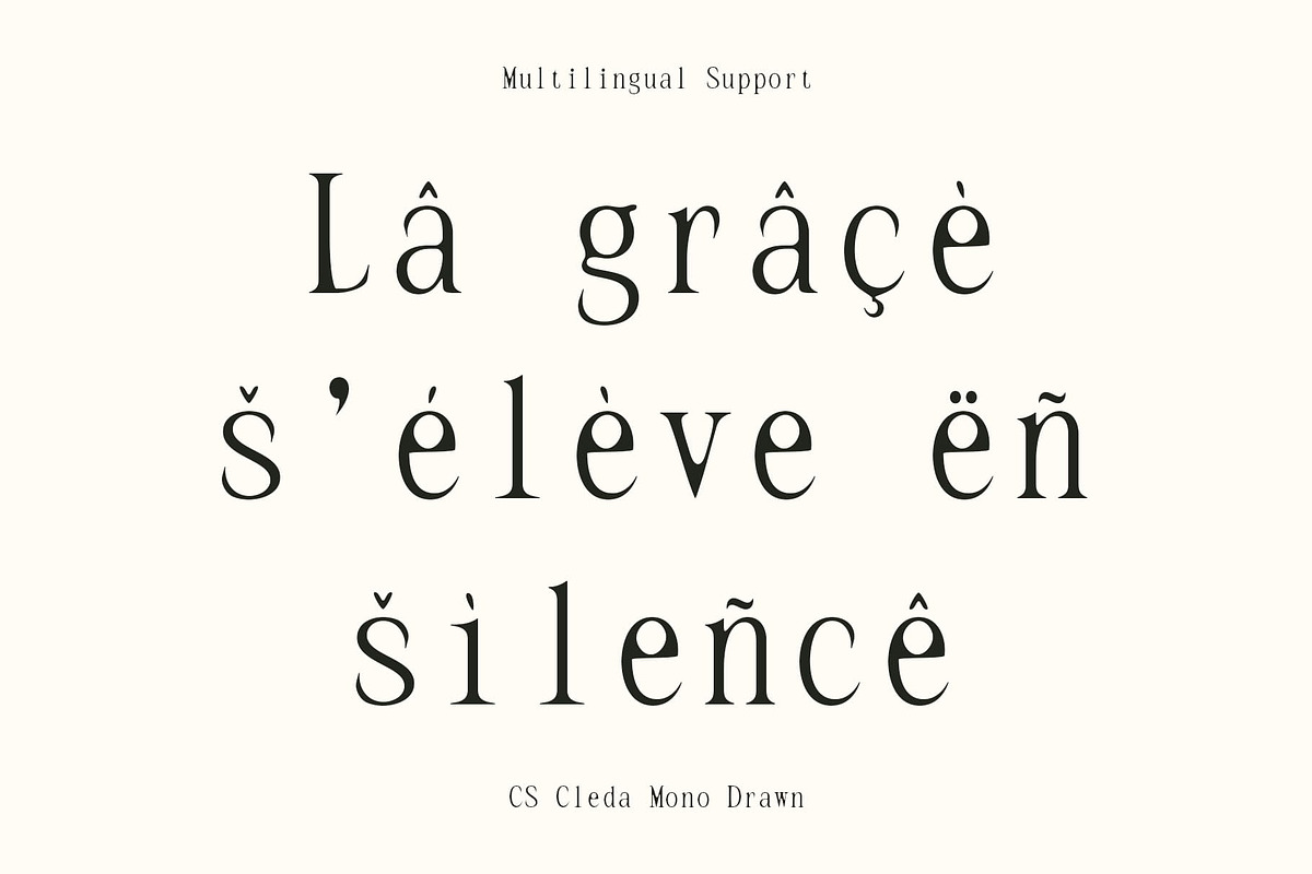 CS Gleda Mono Drawn, a Serif Font by Craft Supply Co. (Photo 4 of 8)