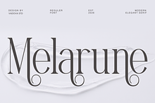 Melarune Modern Elegant Serif Font