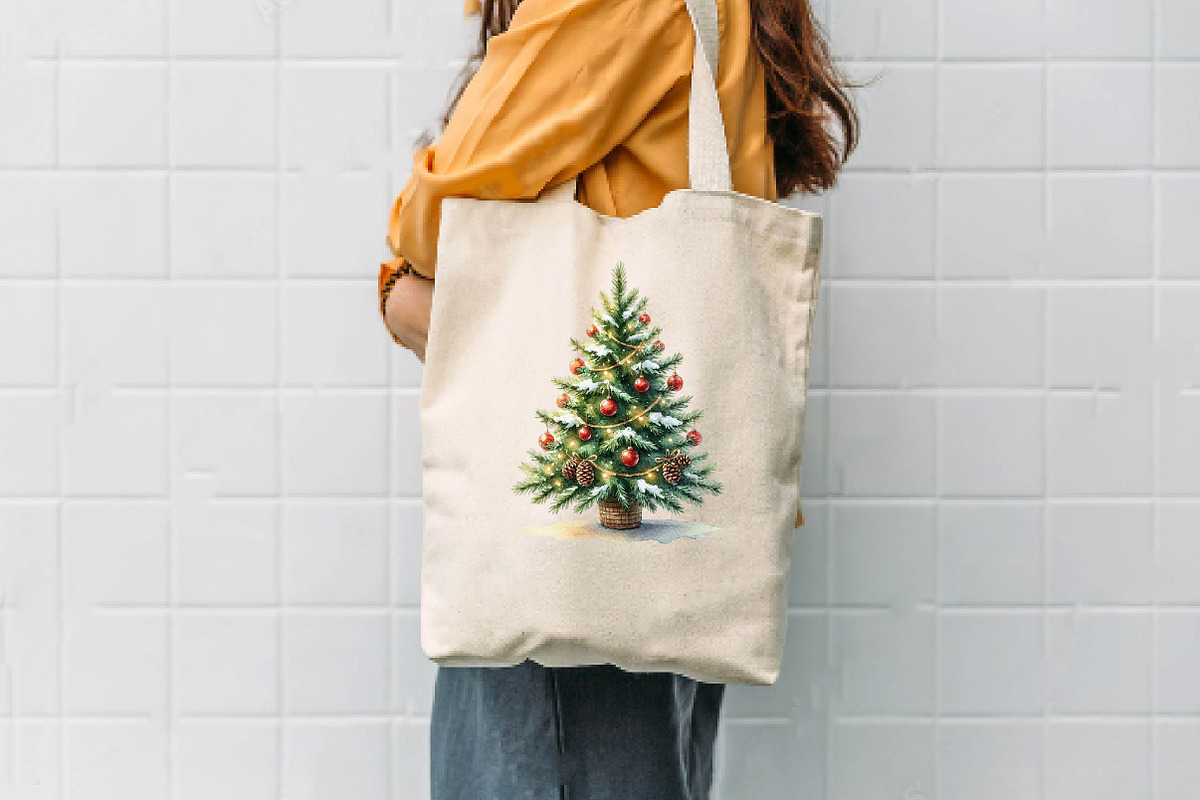 Christmas Tree Clipart Bundle, a Seasonal Illustration by CreationArt (Photo 7 of 7)