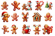 Gingerbread Man Christmas Cookie, an Illustration by Designworld (Thumbnail 3 of 5)