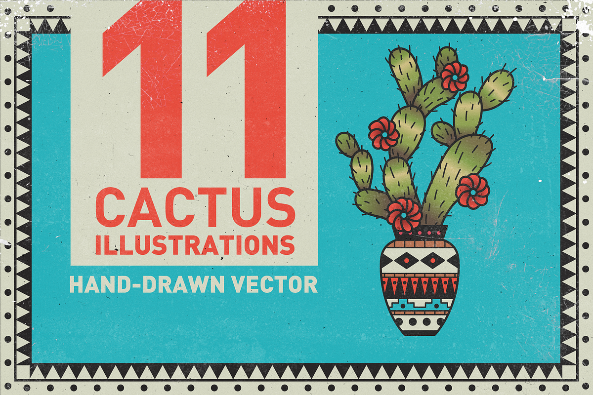 Vector Cactus Set, an Illustration by Inkwell Supply Co (Photo 1 of 11)