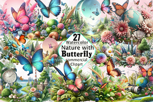 Nature With Butterfly Sublimation Cl