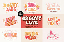 Groovy Bundle - 8 Retro Fonts