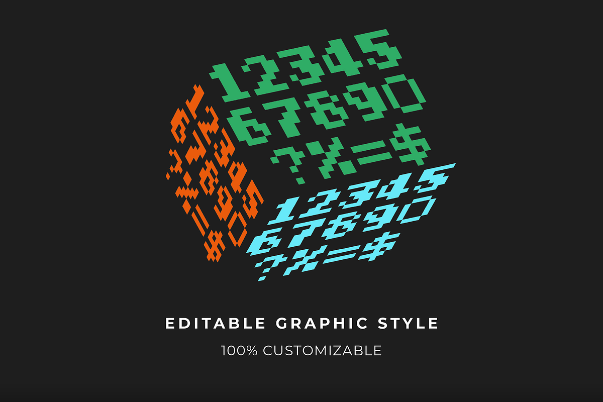 Extrude Cube Block Text Effect preview 2