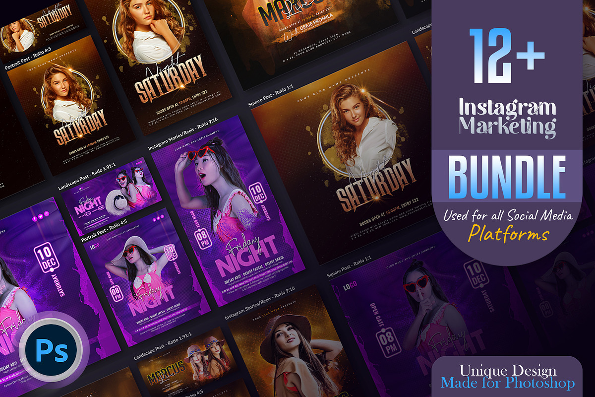 Night Party social media Design, a Social Media Template by Creative_View (Photo 1 of 5)