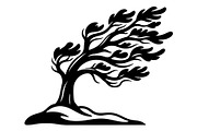 Windblown Tree Silhouette, an Object Graphic by Gfx_Store (Thumbnail 5 of 16)
