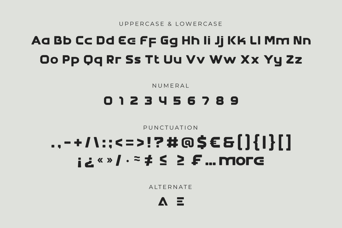 Avageno - Futuristic Font, a Sans Serif Font by twinstd (Photo 8 of 9)