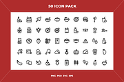 Vegan icons, an Outline Icon by Wencory (Thumbnail 1 of 2)
