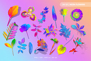 Acid Flowers Set, an Object Graphic by TiriCo (Thumbnail 4 of 11)