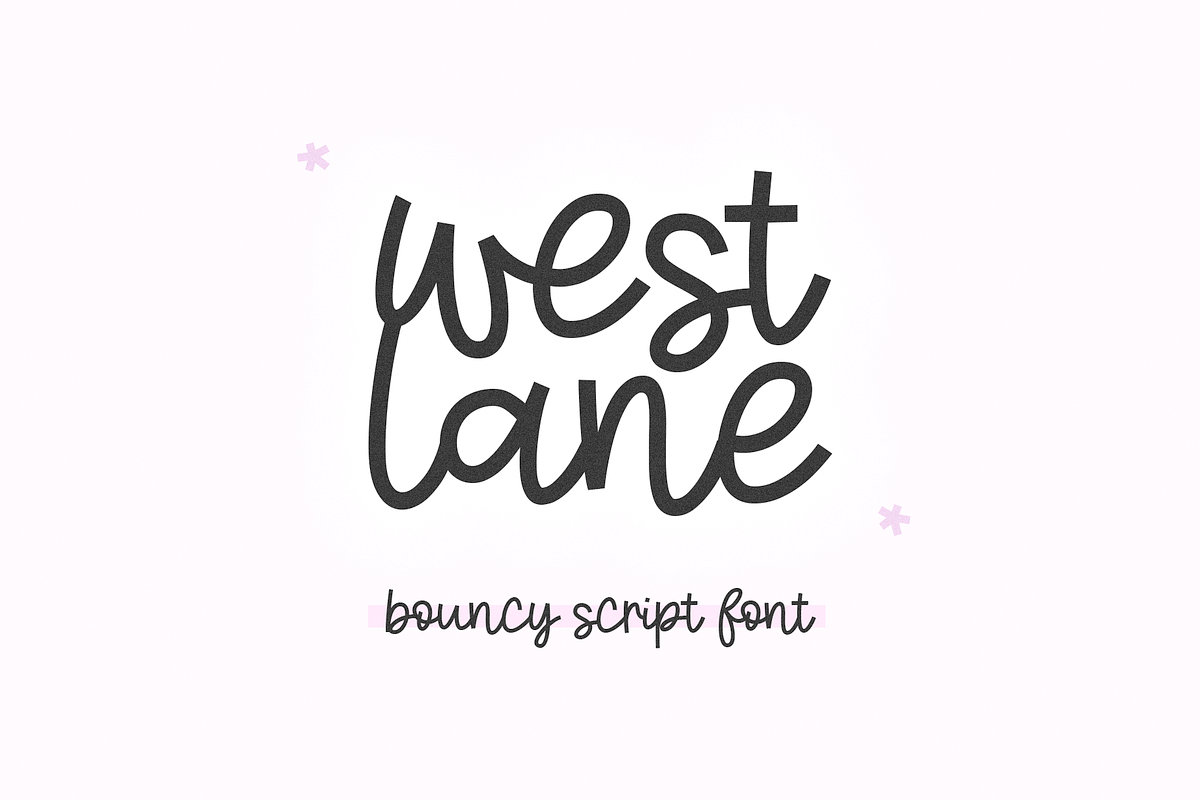 West Lane | Bouncy Script Font, a Script Font by KA Designs (Photo 1 of 10)