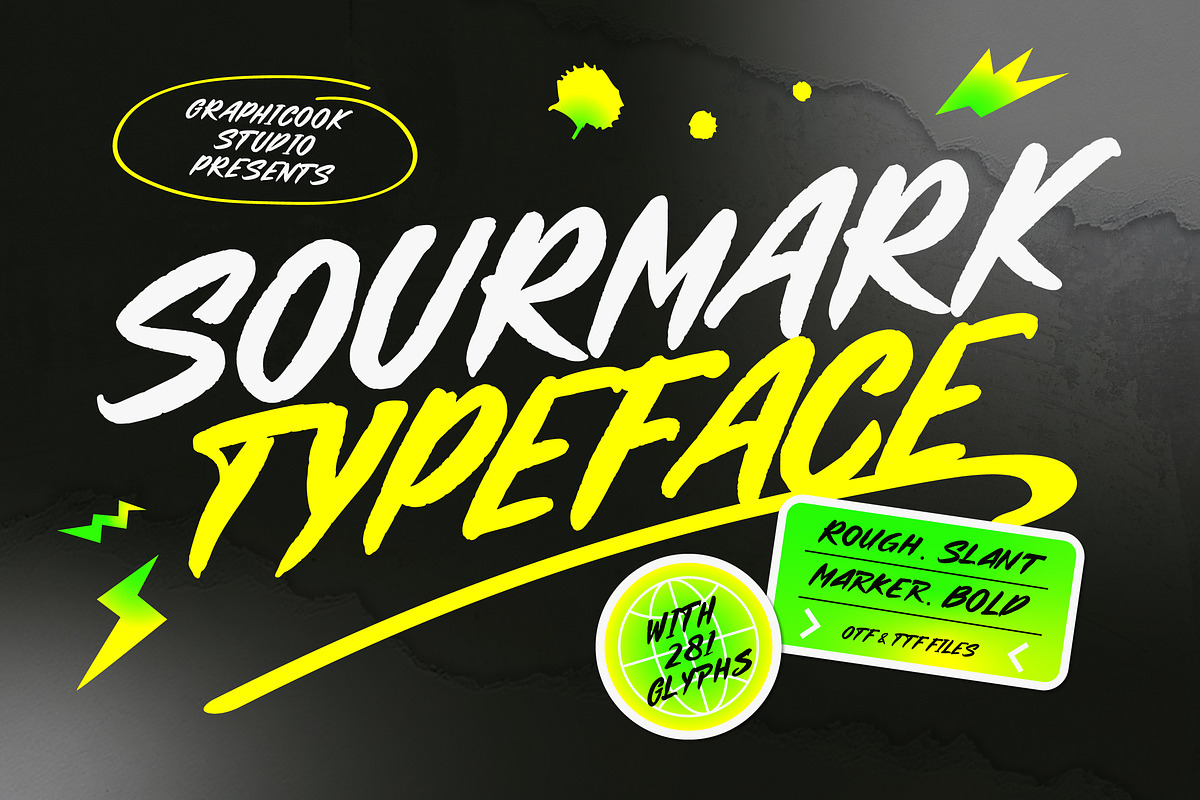 Sourmark, a Handwritten Font by graphicook (Photo 1 of 10)