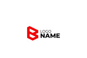 Modern Red Geometric B Letter Logo, a Branding & Logo Template by HueNestify (Thumbnail 2 of 3)