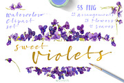 BUNDLE BLUE Florals -85%, an Illustration by watercolorwild.graphics (Thumbnail 6 of 11)