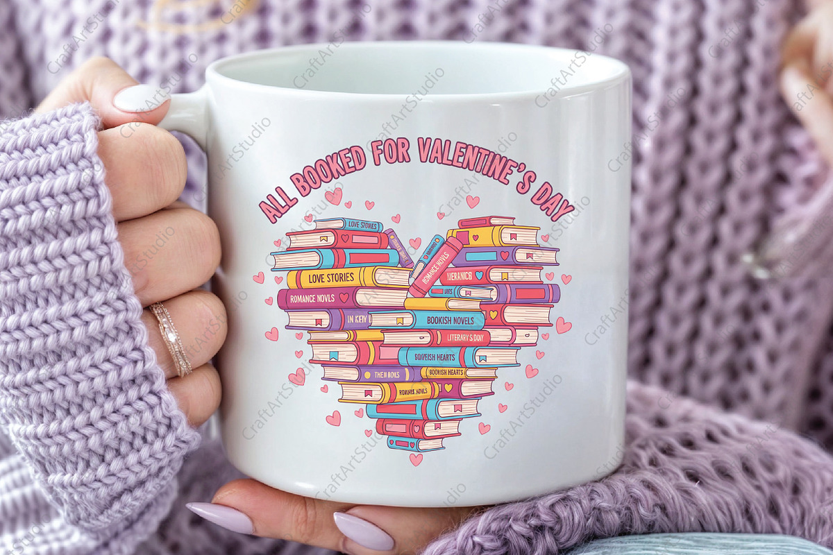 All Booked for Valentines PNG, an Illustration by CraftArtStudio (Photo 3 of 4)