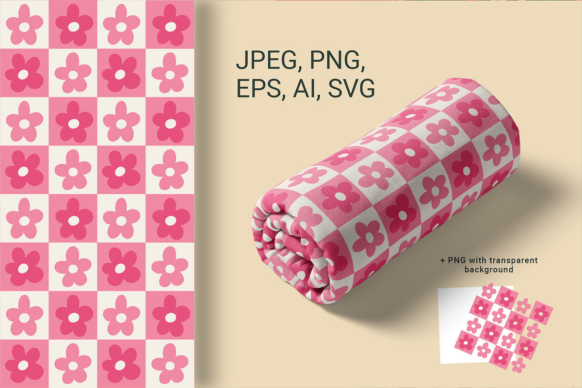 Retro Flower Seamless Patterns, a Pattern Graphic by AnnArt (Photo 6 of 8)