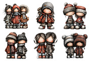 Winter Fashion Kids Clipart, an Illustration by Daily.Designs (Thumbnail 4 of 5)