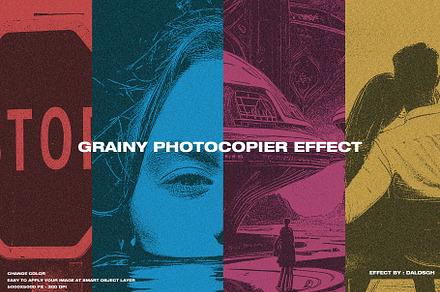 Grainy Photocopier Effect, an Action Add-On by DaldSgh