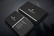 Black & Silver Business Card, a Business Card Template by Helal Shop (Thumbnail 1 of 4)