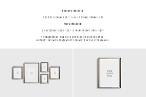 Gallery Wall Mockup Set Of 5 22