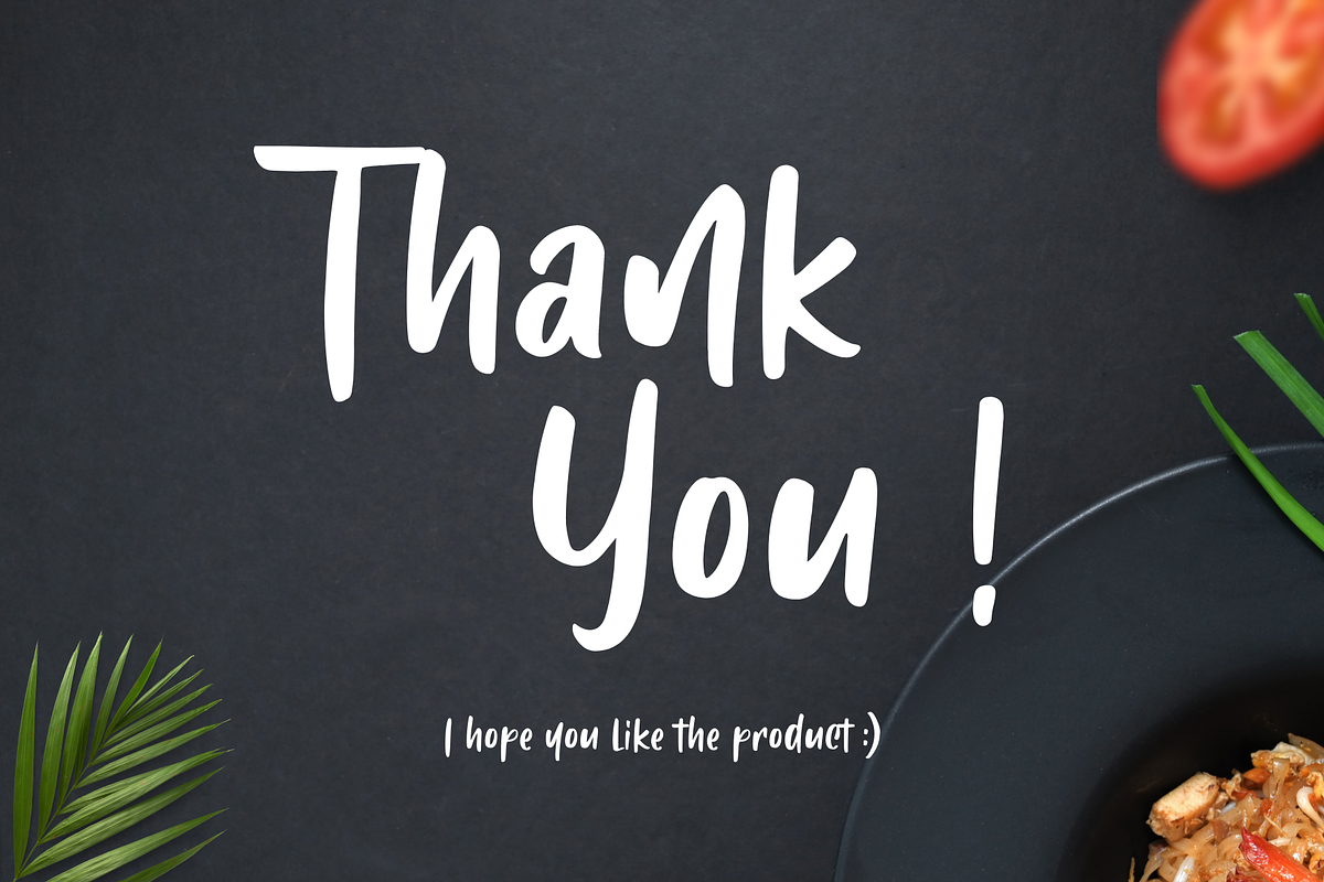Ladaku Hitam - Handwritten Font, a Script Font by Creavibes Design (Photo 10 of 10)