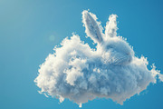 90 Clouds animals against a blue sky, an Animal Illustration by Handmadefont (Thumbnail 40 of 64)