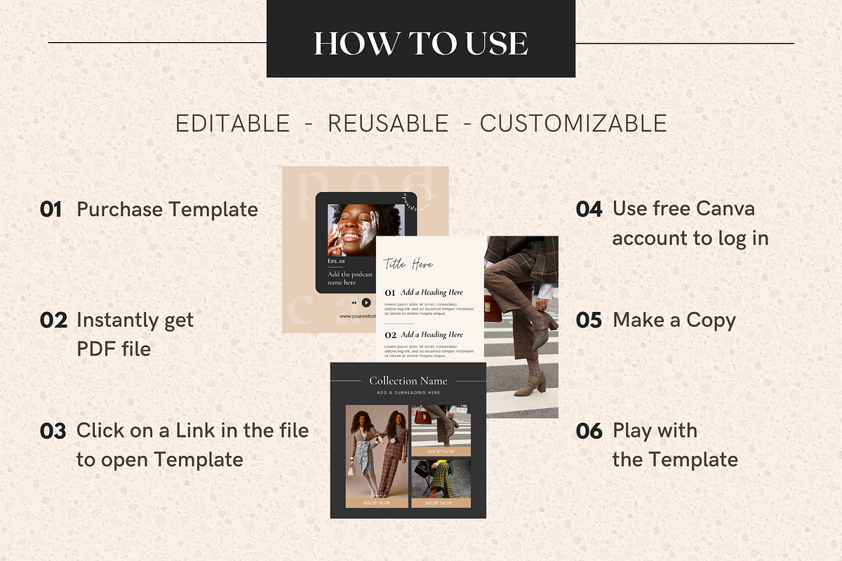 BUY 1+1 Charlotte Instagram Template, a Social Media Template by DesignbySamVN (Photo 11 of 11)