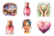 Spa Mothers Day Watercolor Clipart, an Illustration by SinaCreation (Thumbnail 3 of 5)