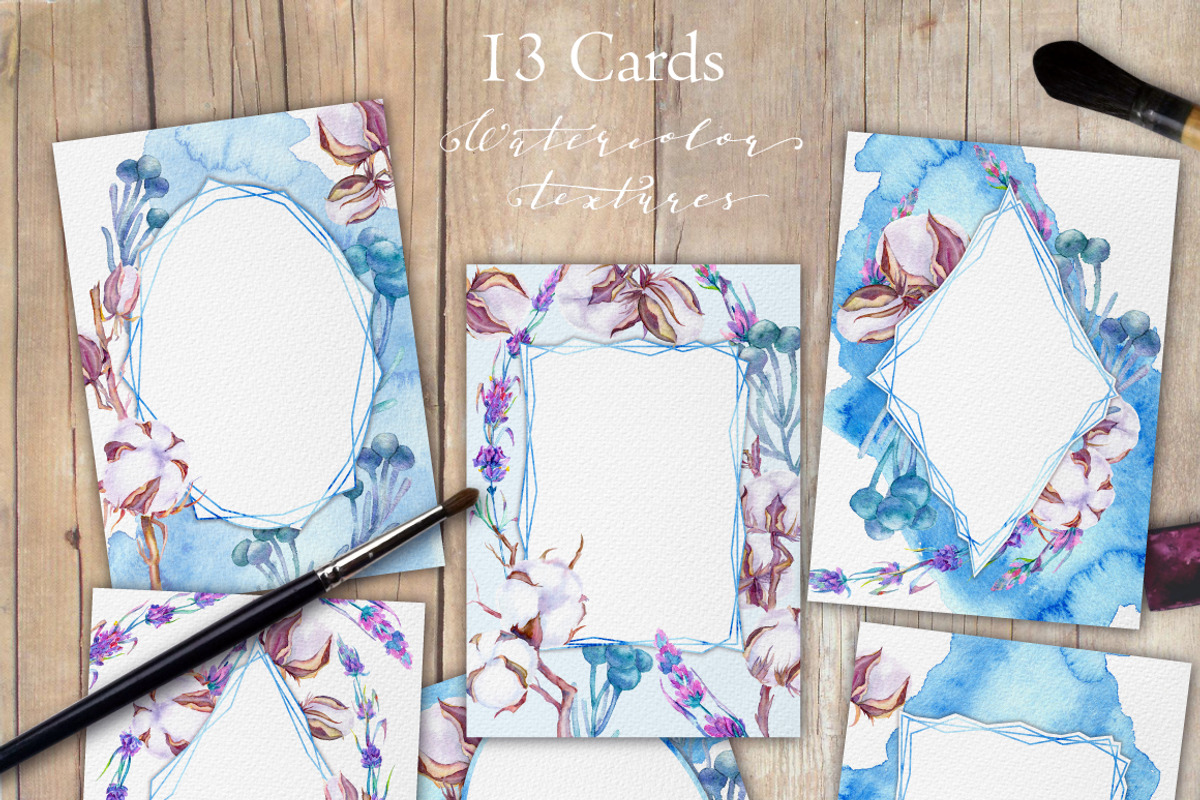 Lavender and cotton watercolor set, a Decorative Illustration by artabramova (Photo 3 of 10)