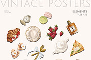 VINTAGE POSTERS creator kit, a Decorative Illustration by Yuliia Lashevska (Thumbnail 3 of 12)