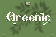 Greenic - Modern Serif Display Font, a Serif Font by Rishsketch (Thumbnail 1 of 13)