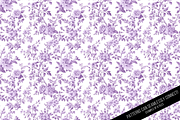 Floral Toile de Jouy Digital Paper, a Pattern Graphic by Chromolume Studio (Thumbnail 6 of 15)