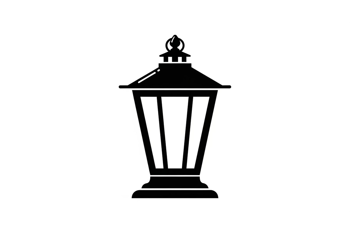 Vintage Street Lantern Silhouette Bu, an Illustration by hafijul (Photo 9 of 51)