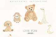Baby Shower Plush Toys Set, a Decorative Illustration by Sunshine Art (Thumbnail 6 of 11)