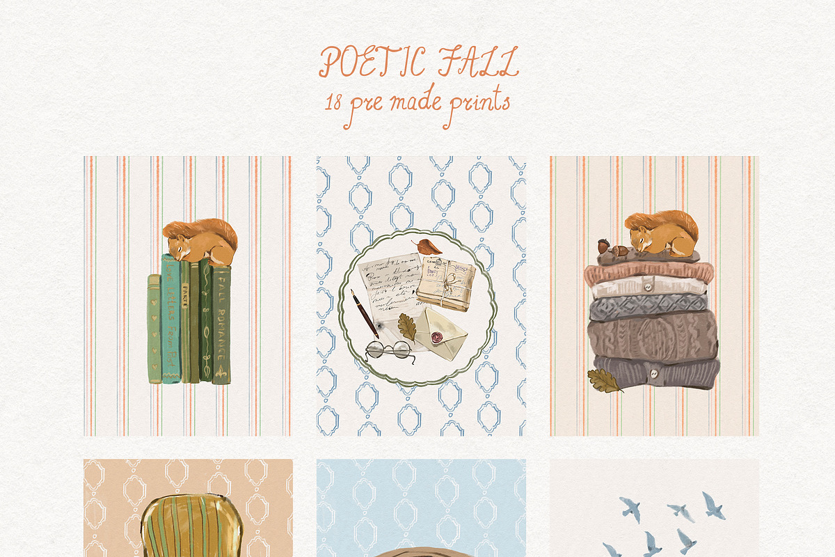 Fall Cottagecore Illustration Frames, a Decorative Illustration by whiteheartdesign (Photo 6 of 19)