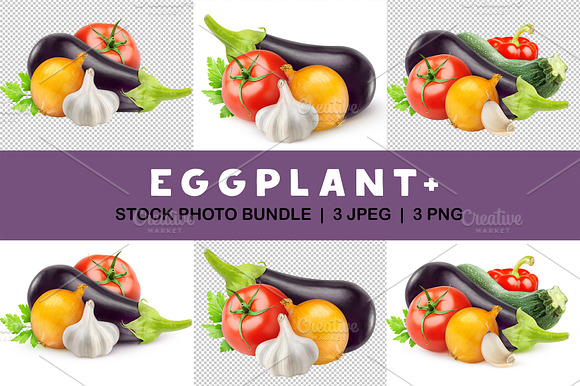Eggplant and other vegetables preview 6