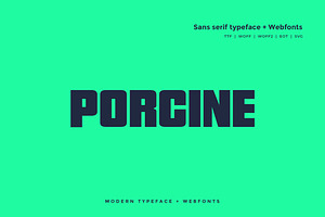 Porcine - Modern Typeface WebFont