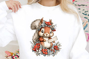 Whimsical Funny Summer Squirrel Clip, an Animal Illustration by SVGArt (Thumbnail 7 of 9)