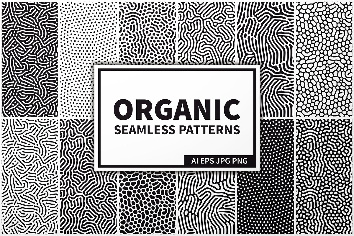 28 Organic Seamless Patterns Set, a Pattern Graphic by Krolja (Photo 1 of 8)