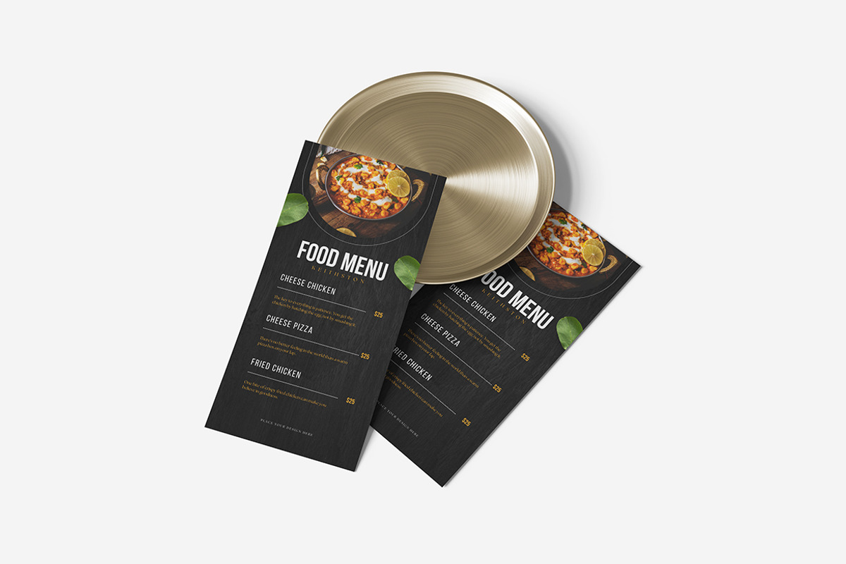 Menu Mockup, a Product Mockup by MrLetters (Photo 5 of 5)