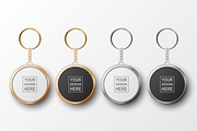 Vector Keychain with Ring and Chain., an Object Graphic by Gomolach (Thumbnail 1 of 5)