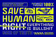 Neotoxic Futuristic Sans Serif, a Sans Serif Font by Nocturnal Workspace (Thumbnail 3 of 16)
