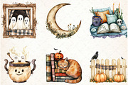 Watercolor Creepy and Cozy Halloween, an Illustration by Libby Wishes (Thumbnail 7 of 7)