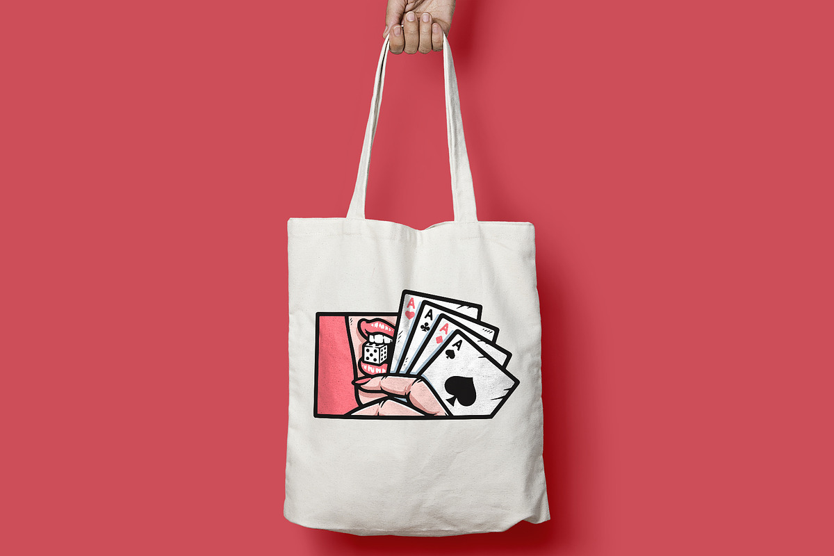 woman's lip biting dice, a Person Illustration by gunaonedesign (Photo 5 of 5)