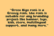 Groze Bigs - Groovy Font, a Sans Serif Font by QR Design Studio (Thumbnail 4 of 6)