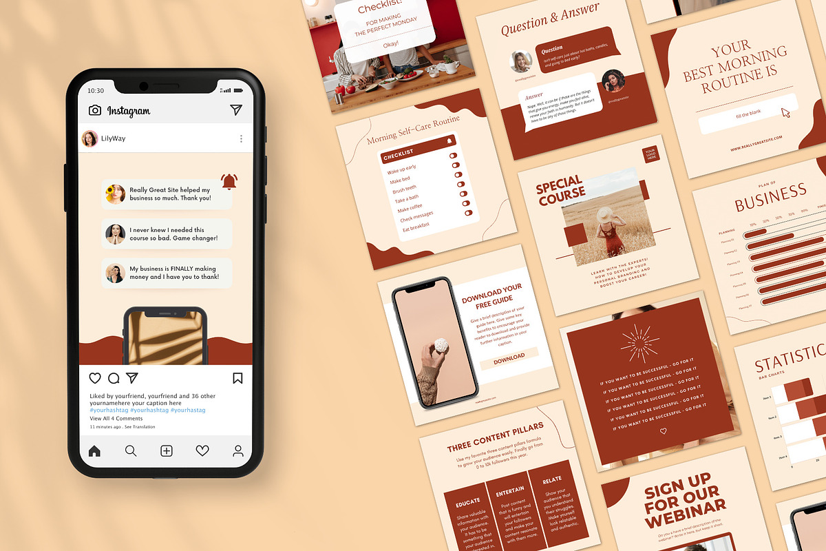 Instagram Canva Creator for Coaches, a Social Media Template by oases