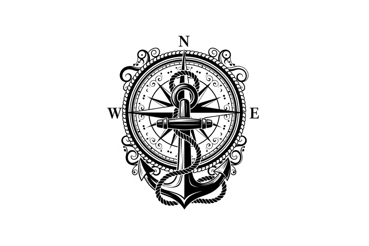 Nautical Anchor Compass Bundle, an Illustration by Creativeshirt (Photo 18 of 31)
